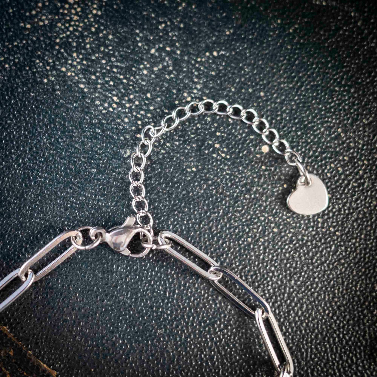 Süßes Armband mit Kreis, Schutzsymbol, Edelstahl silberfarben