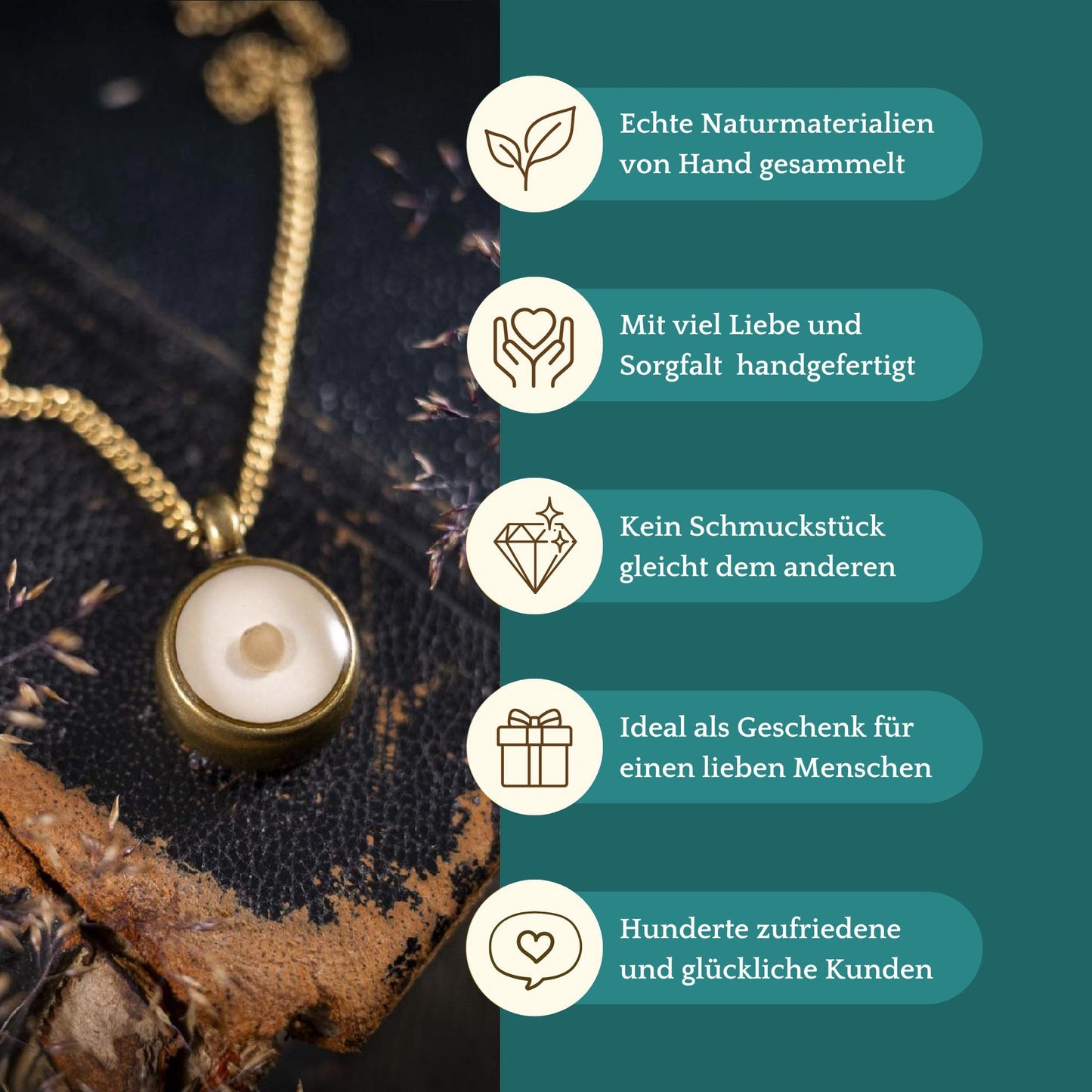 Anhänger mit echtem Senfkorn, bronzefarben, Symbol für Glaube, Neubeginn, Hoffnung