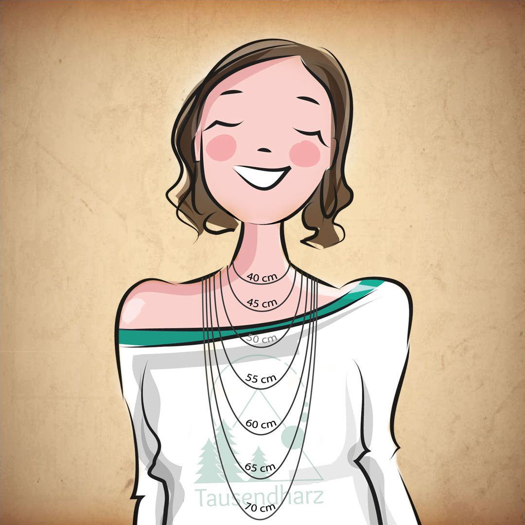 Vergissmeinnicht Medaillon | Rund | Goldfarben