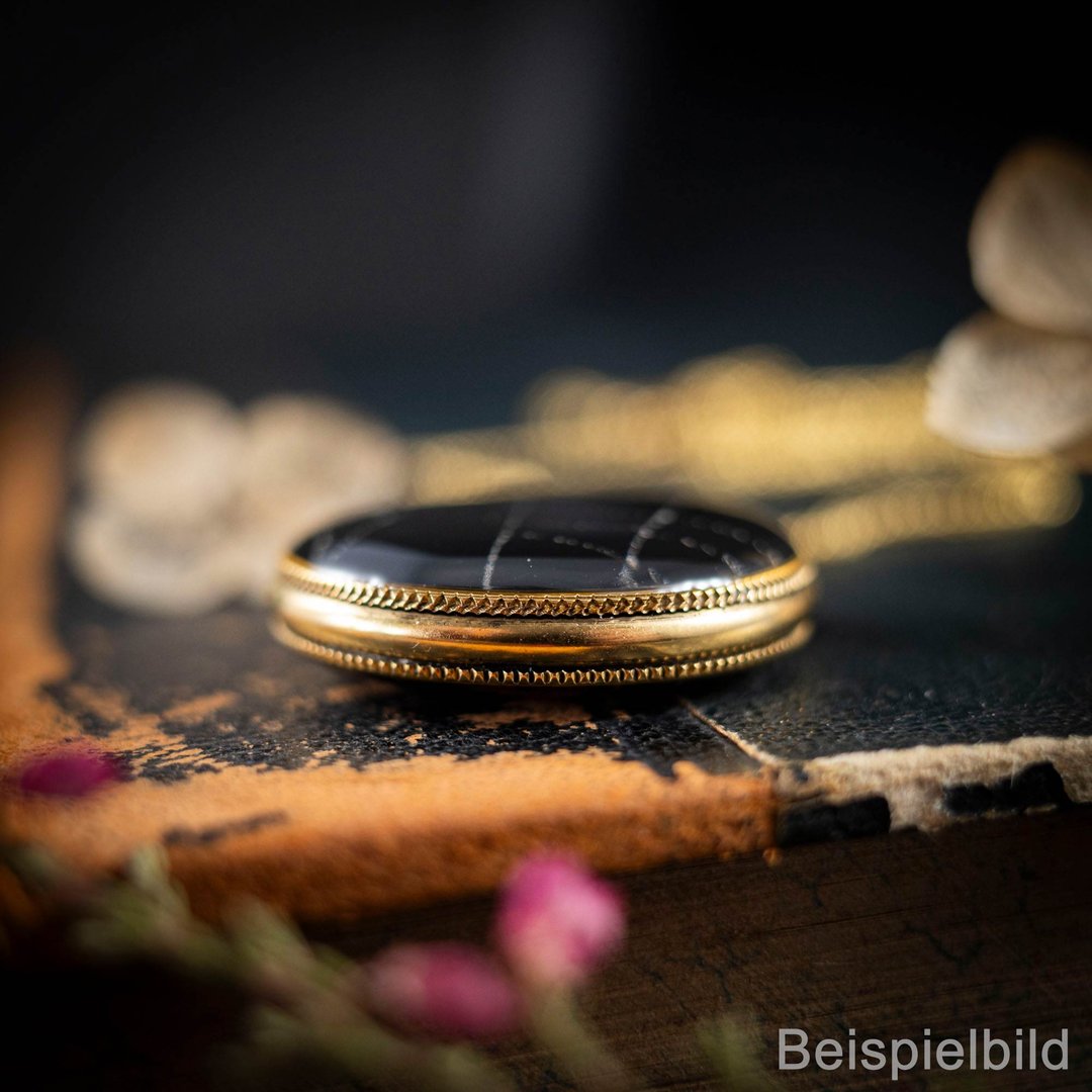 Anhänger mit echtem Spinnennetz, 24k vergoldet, #26