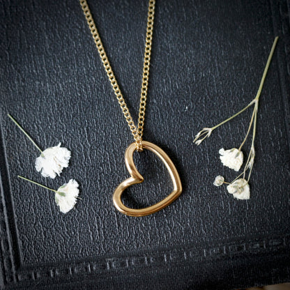 Herz Kette | Goldfarben